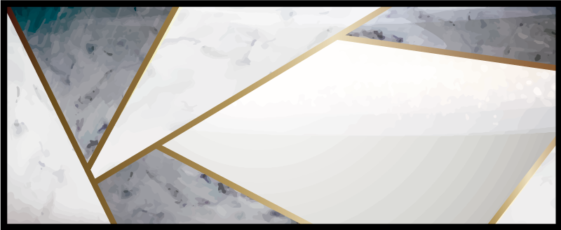 Geometrische marmeren accenten vinyl tapijt met textuur - TenStickers