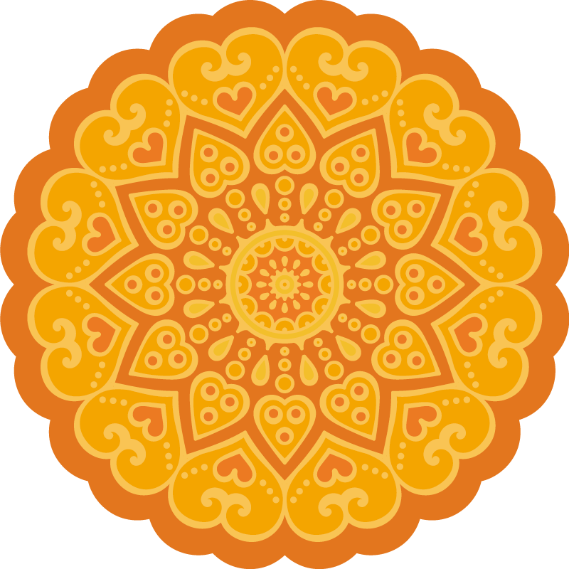 Vinyl tapijt mandala vloerkleed accent - TenStickers