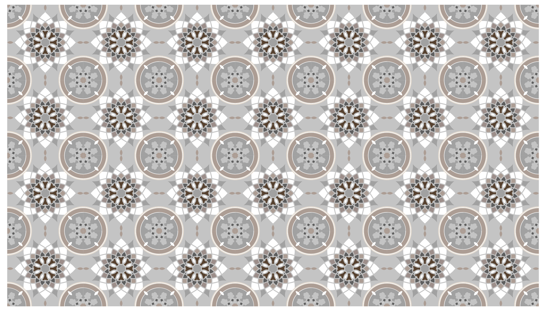Vinyl tapijt mozaïek mozaïek kaleidoscoop - TenStickers