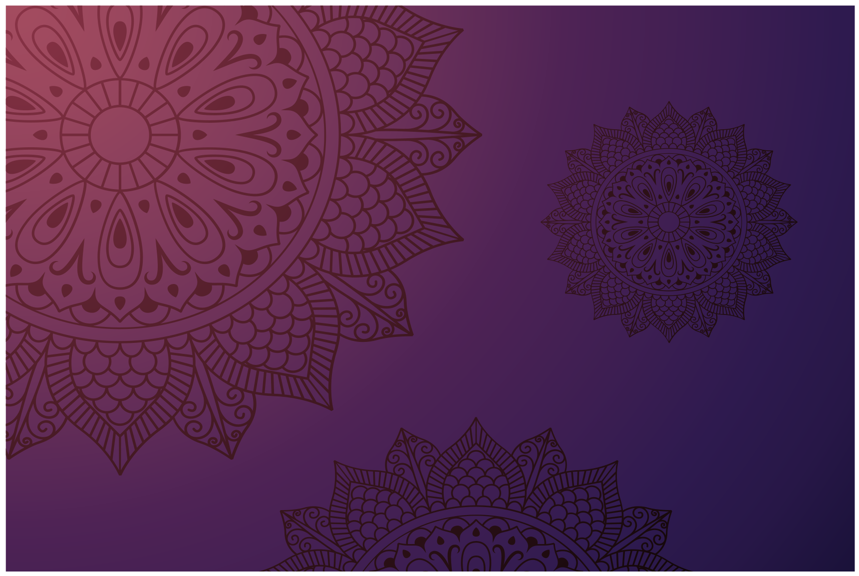 Vinyl tapijt mandala mandala patroon vloerkleed - TenStickers