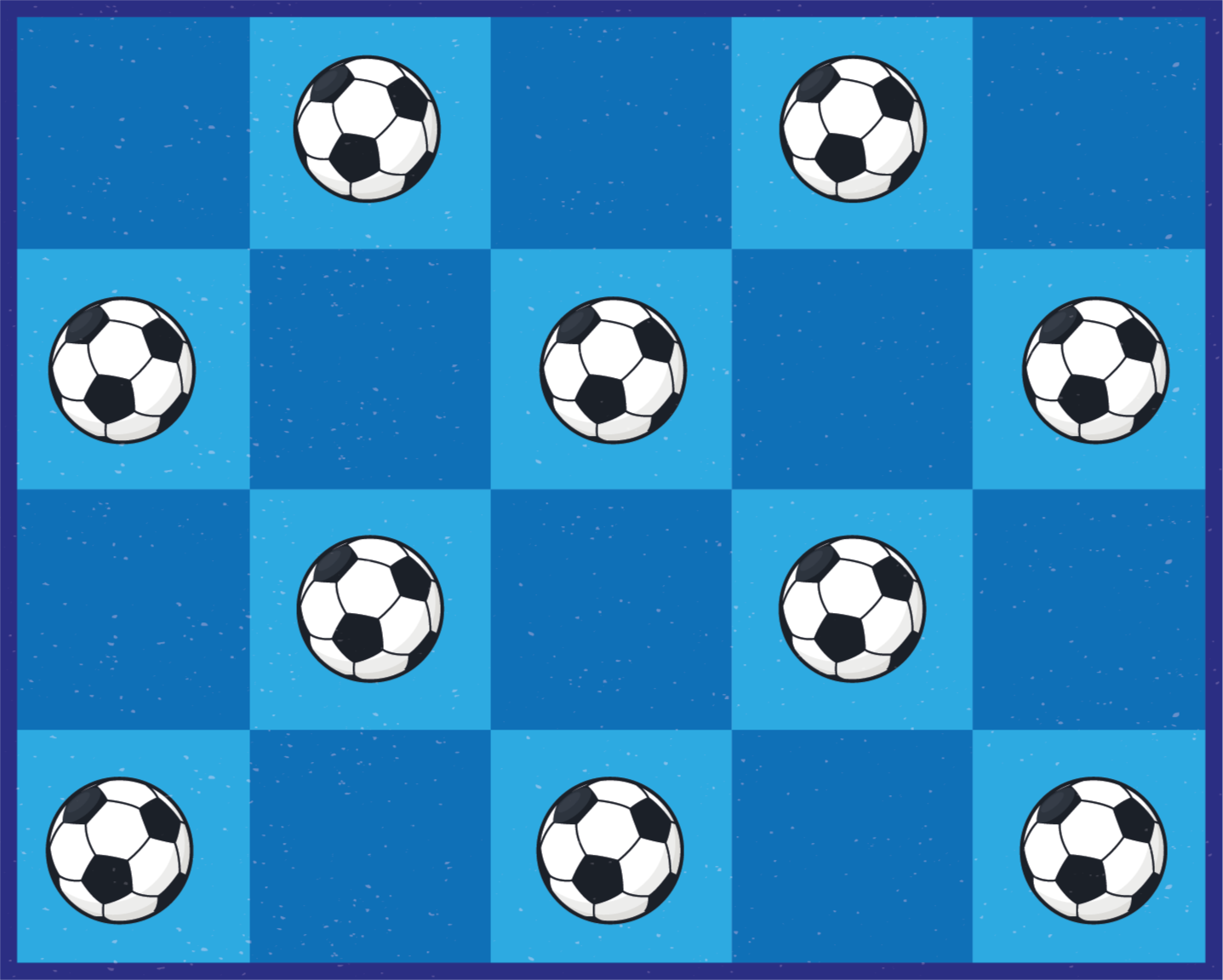 Voetbal patroon vinyl tapijt spel - TenStickers