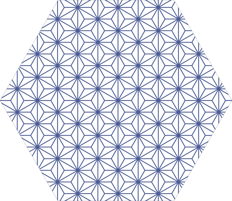 Geometrische sterpatronen vinyl tapijt geometrisch - TenStickers