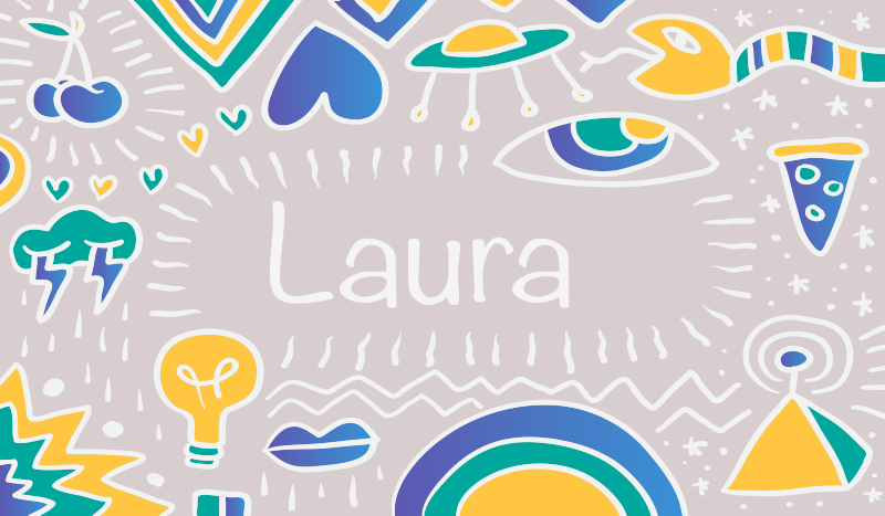 Gepersonaliseerde speelmat vinyl tapijt met naam - TenStickers