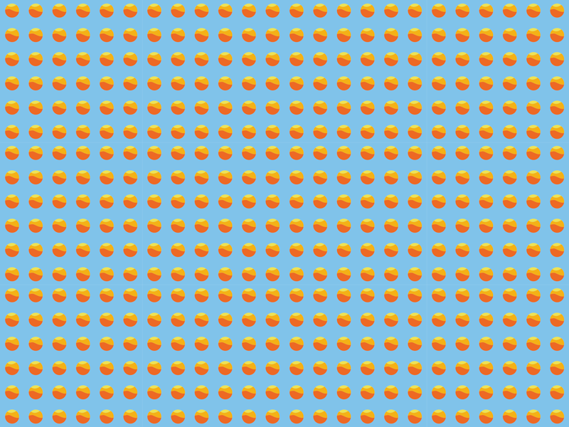 Vinyl tapijt met houtstructuur sunshine oranges patroon - TenStickers