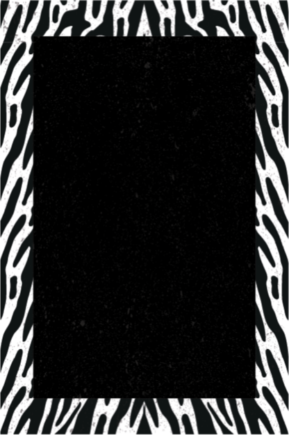 Monochrome zebra vinyl tapijt dierenprint - TenStickers