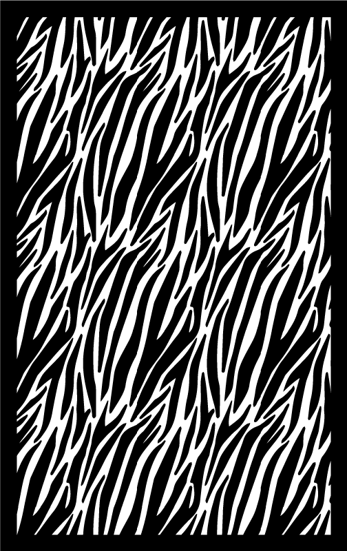 Zebrastreep vinyl tapijt dierenprint - TenStickers