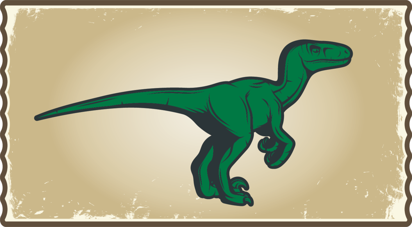 Vinyl vloerkleed grote dinosaurus - TenStickers
