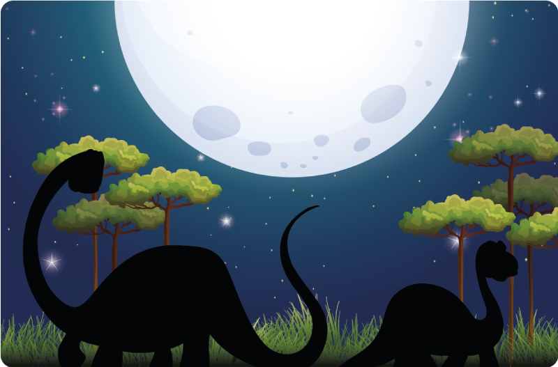 Safari-avonturencircuit vinyl tapijt voor meer kinderen - TenStickers