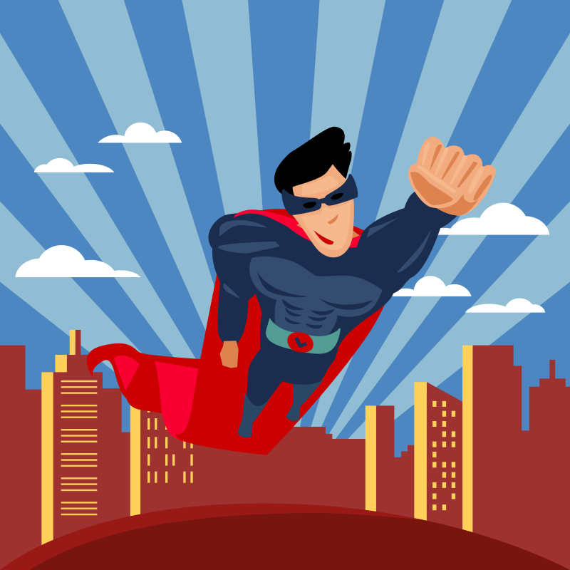 Superhelden vlucht vinyl tapijt voor meer kinderen - TenStickers