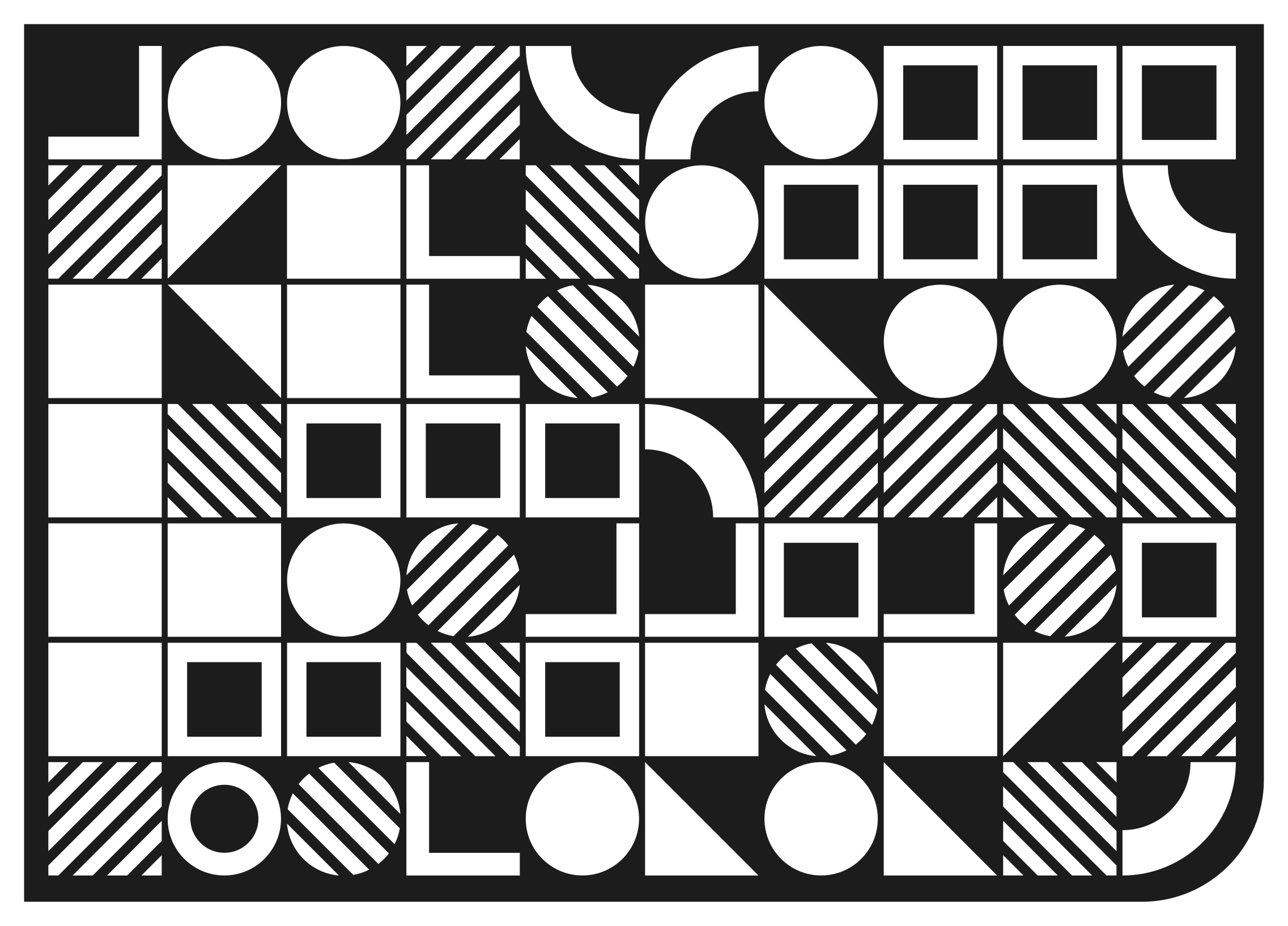 Geometrische vormen balanceren vinyl tapijt geometrisch - TenStickers