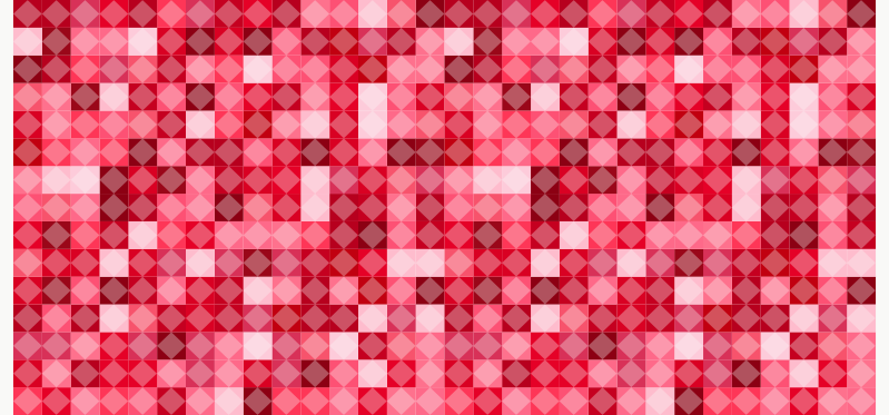 Rood geometrische structuur vinyl tapijt geometrisch - TenStickers