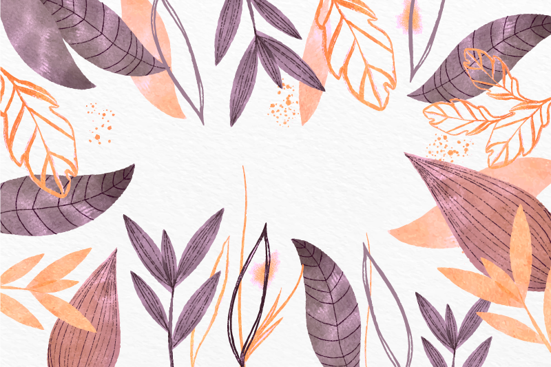 Elegante bladpatronen vinyl tapijt slaapkamer - TenStickers