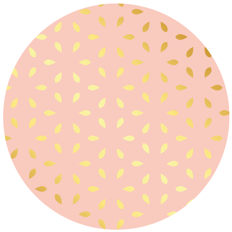 Pastel bloemblaadjespatroon vinyl tapijt bloemen en planten - TenStickers
