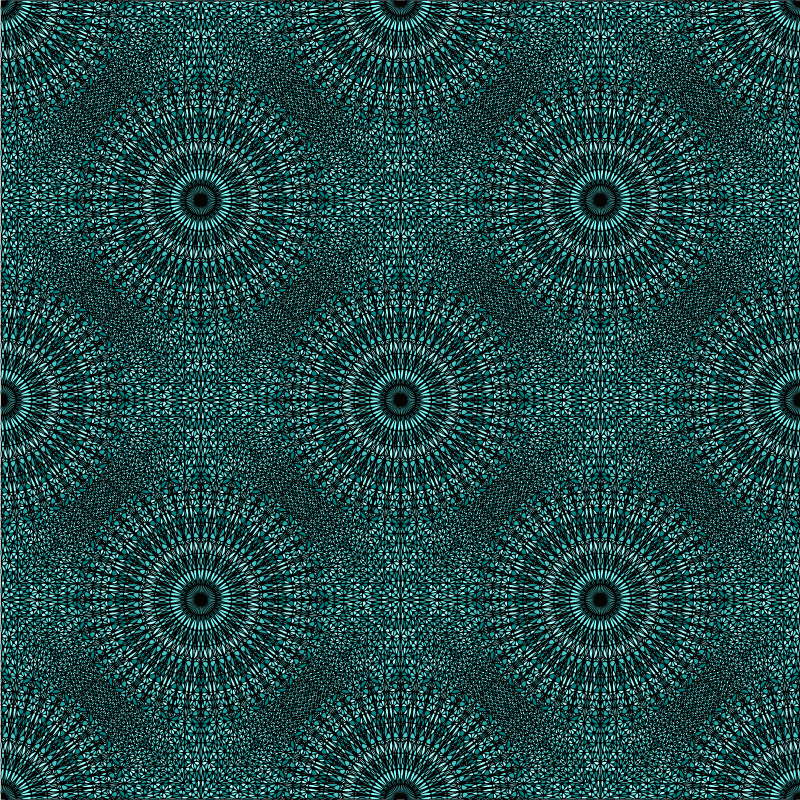 Vinyl tapijt mandala mandala stralend - TenStickers
