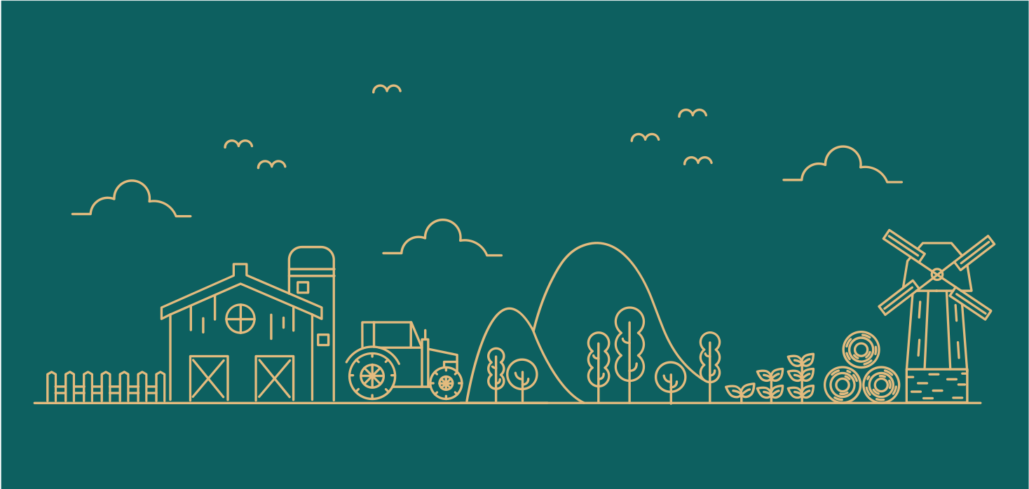 Educatief boerderijspel vinyl tapijt spel - TenStickers