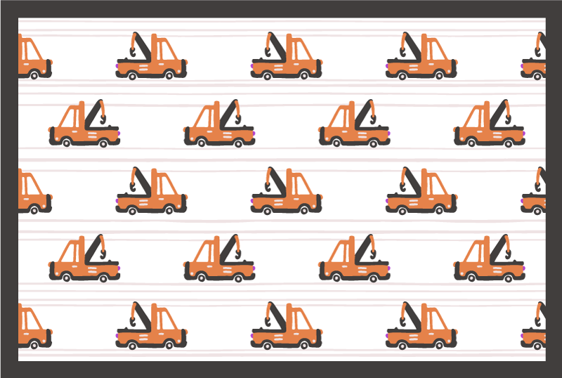 Speelgoedkraanpatroon vinyl tapijt voor meer kinderen - TenStickers