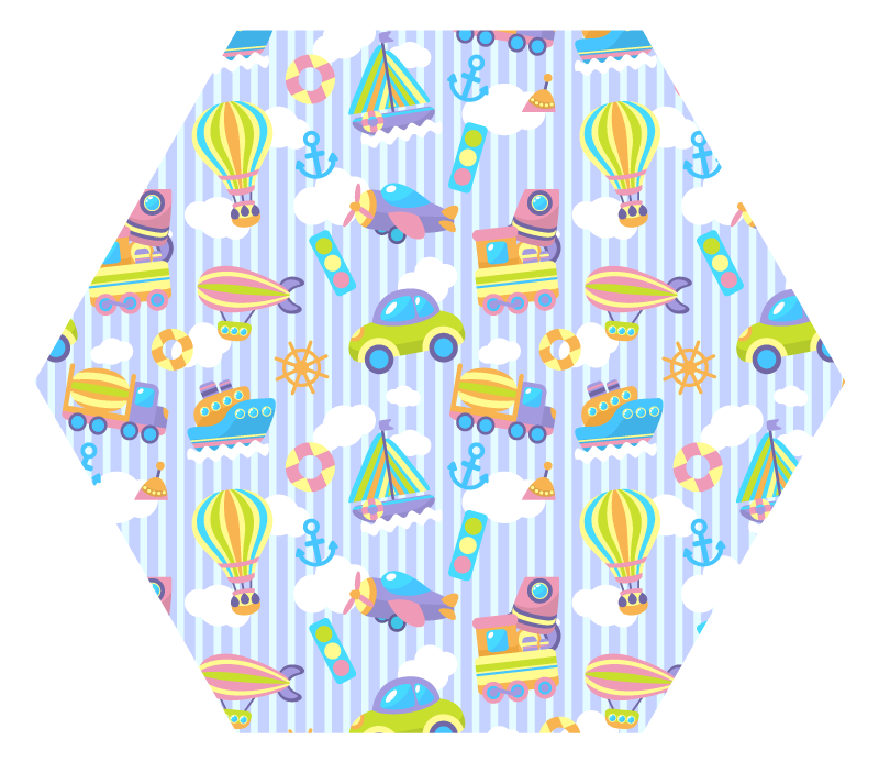 Kinderlijke beelden vinyl tapijt kind - TenStickers