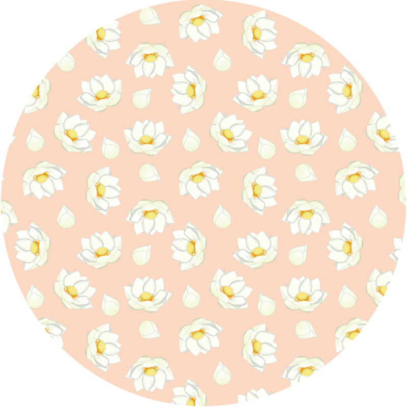 Vinyl tapijt bloemen en planten bloesem in bloei - TenStickers