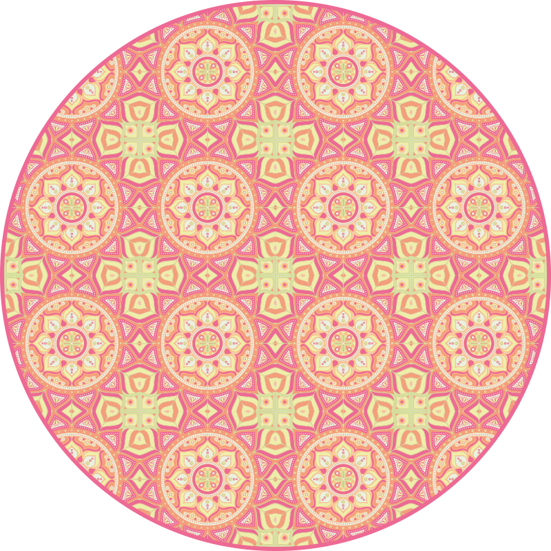 Vinyl tapijt mandala mandala patroon cirkel - TenStickers