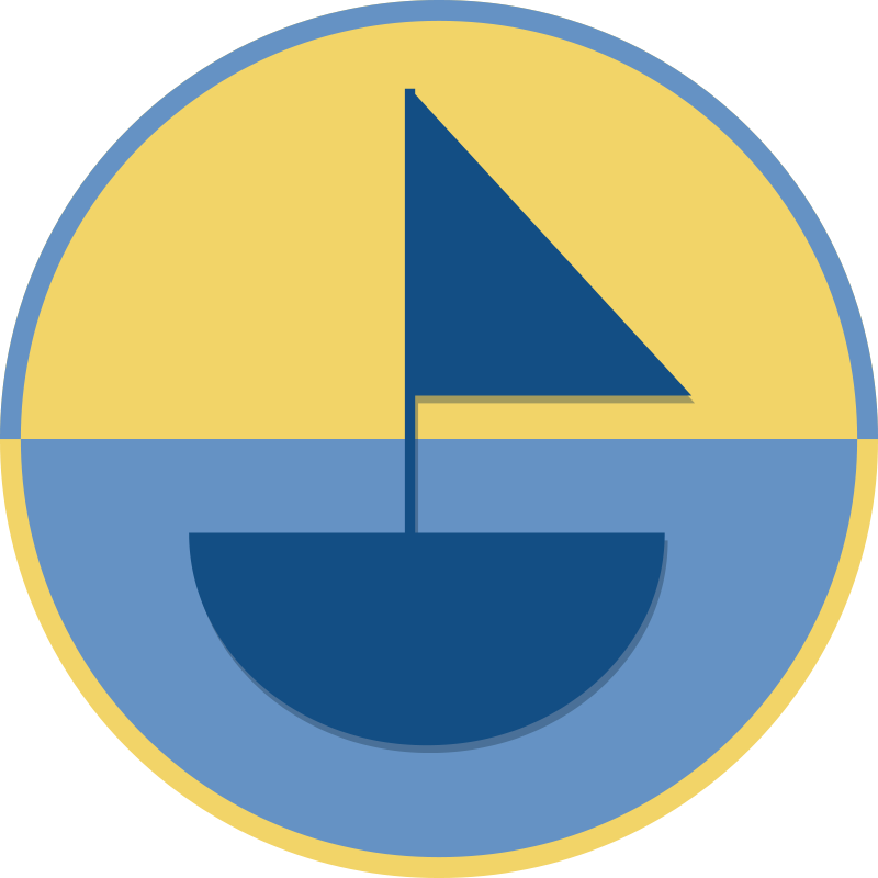 Geometrische zeilbootstructuur vinyl tapijt geometrisch - TenStickers