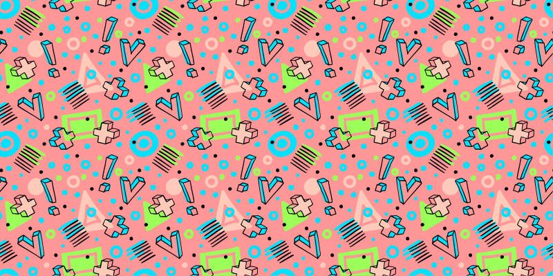 Speelse geometrie vinyl tapijt voor meer kinderen - TenStickers