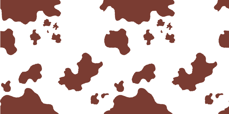 Koeienhuid vlekken vinyl tapijt dierenprint - TenStickers