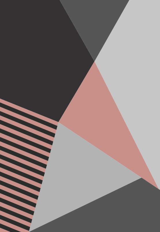 Driehoekig geometrisch motief vinyl tapijt modern - TenStickers