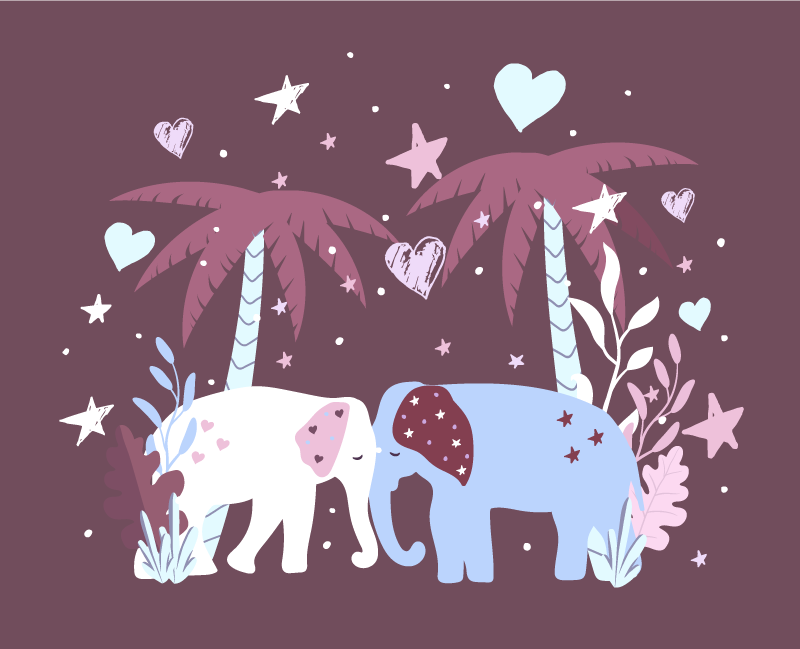 Kindersafari vinyl tapijt kind - TenStickers