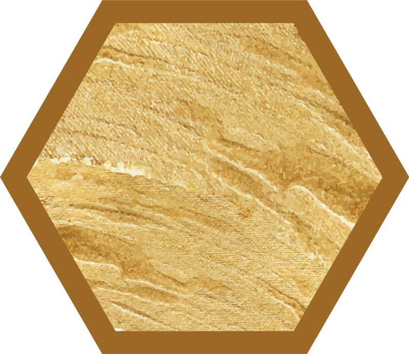 Hexagonale korreltextuur vinyl tapijt met houtstructuur - TenStickers