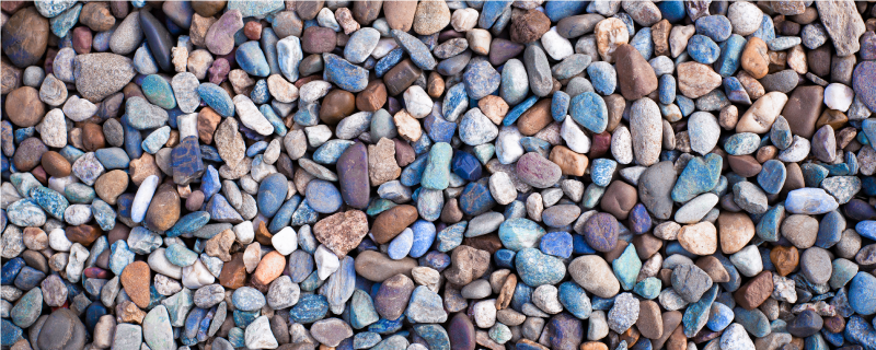 Kiezel arrangement vinyl vloerkleed keuken - TenStickers