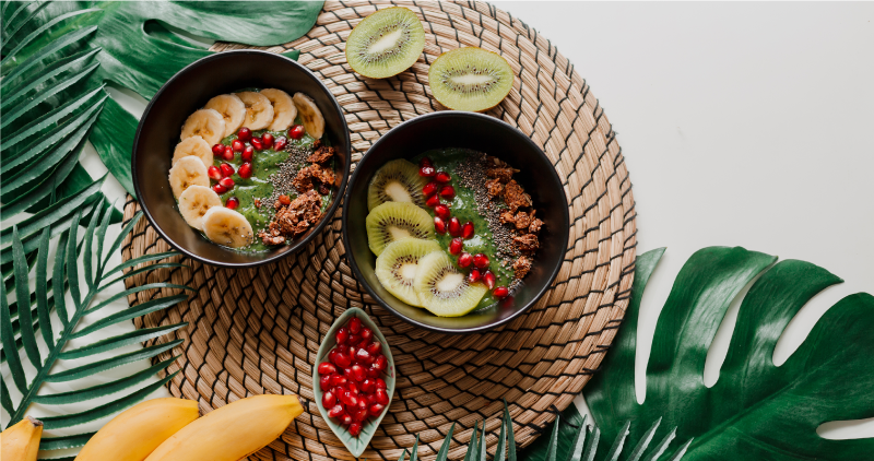 Tropische fruitschalen vinyl vloerkleed keuken - TenStickers