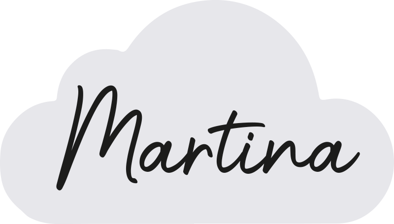 Grijze wolk met naam vinyl tapijt voor meer kinderen - TenStickers