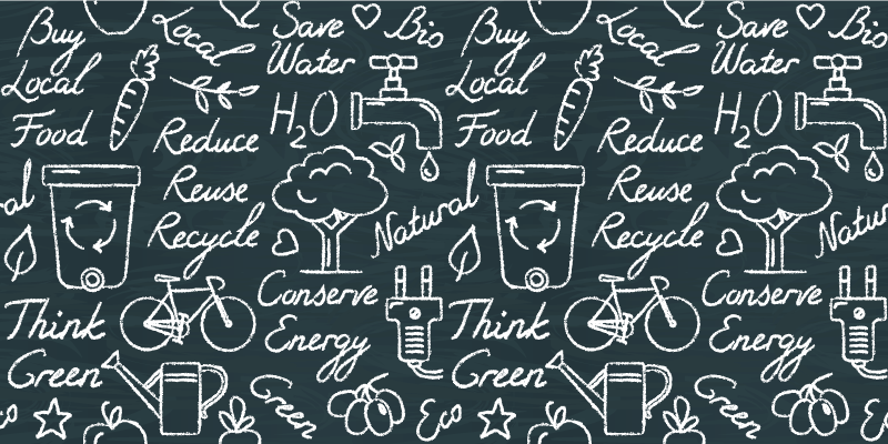 Milieuvriendelijke berichten vinyl vloerkleed keuken - TenStickers