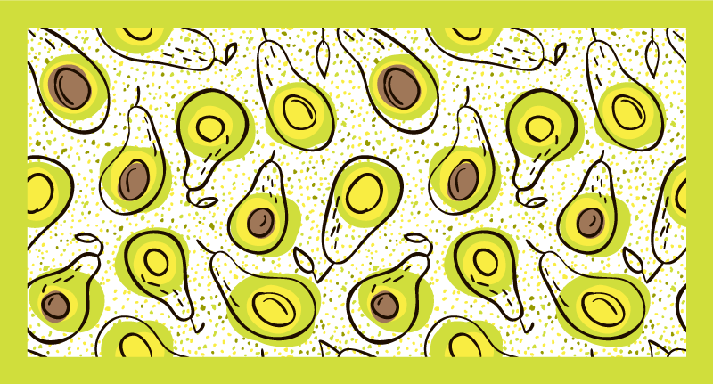 Avocado genot vinyl vloerkleed keuken - TenStickers