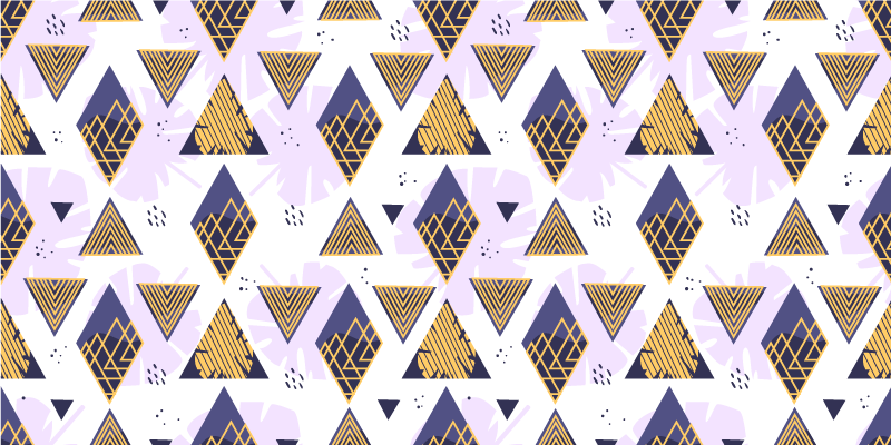 Driehoekig marmermotief vinyl tapijt geometrisch - TenStickers