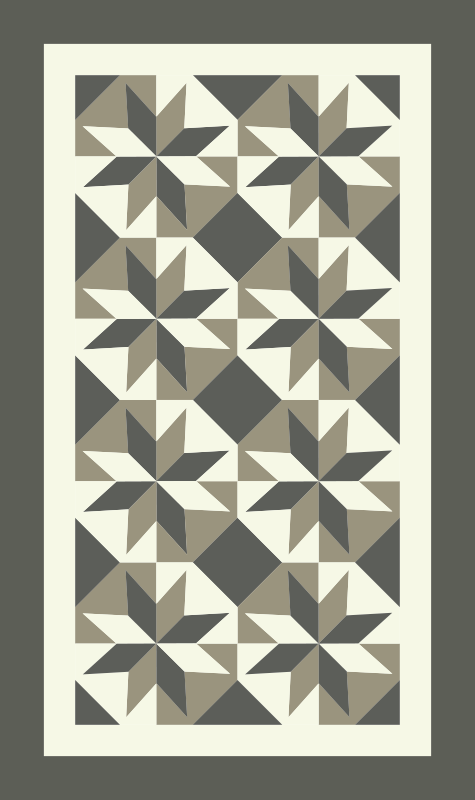 Hydraulische tegels vinyl tapijt Beija sterren - TenStickers