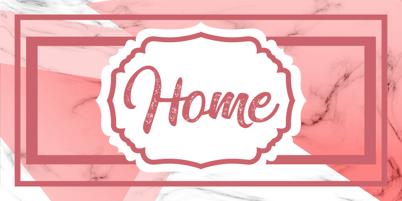 Chique thuisstatement vinyl tapijt zinnen en teksten - TenStickers