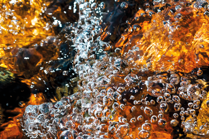 Borrelende waterstroom vinyl tapijt andere textuur - TenStickers