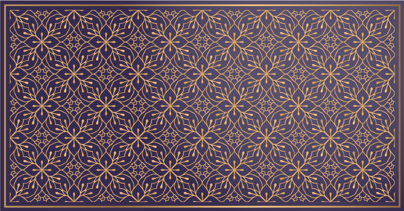 Elegant bloemenconcept vinyl tapijt bloemen en planten - TenStickers