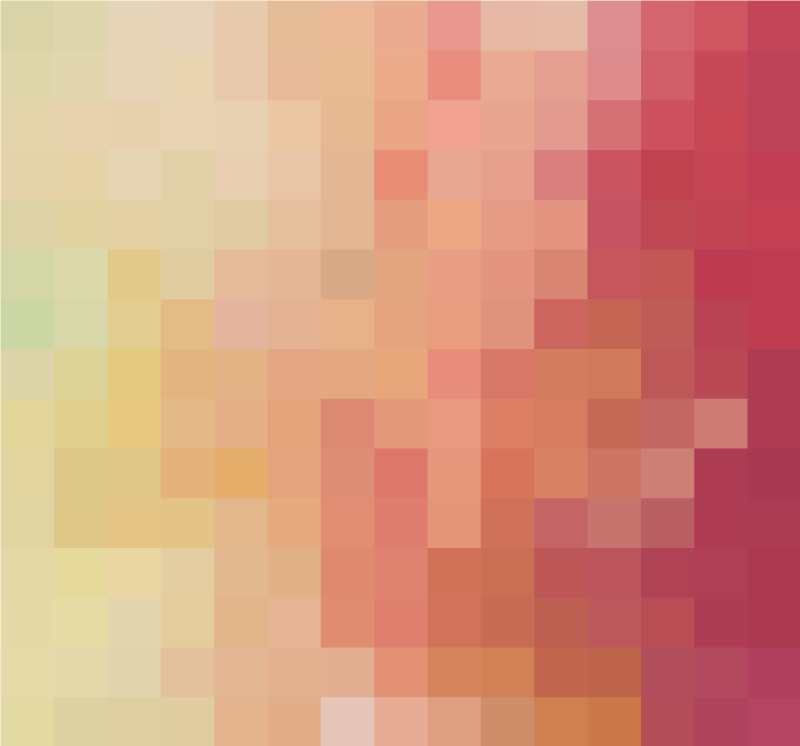 Rood blok gradiëntpatroon vinyl tapijt geometrisch - TenStickers