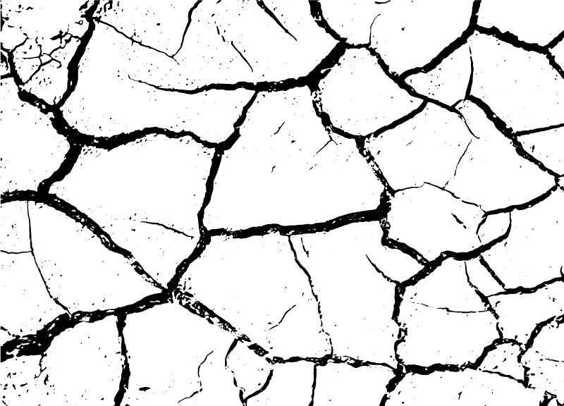 Gebarsten aarde vinyl tapijt stenenstructuur - TenStickers