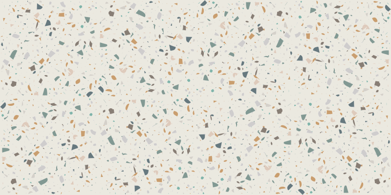 Beige terrazzo esthetiek vinyl vloerkleed keuken - TenStickers