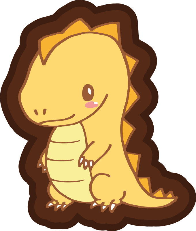 Schattige dinosaurus dinosaurus vinyl tapijt kind - TenStickers