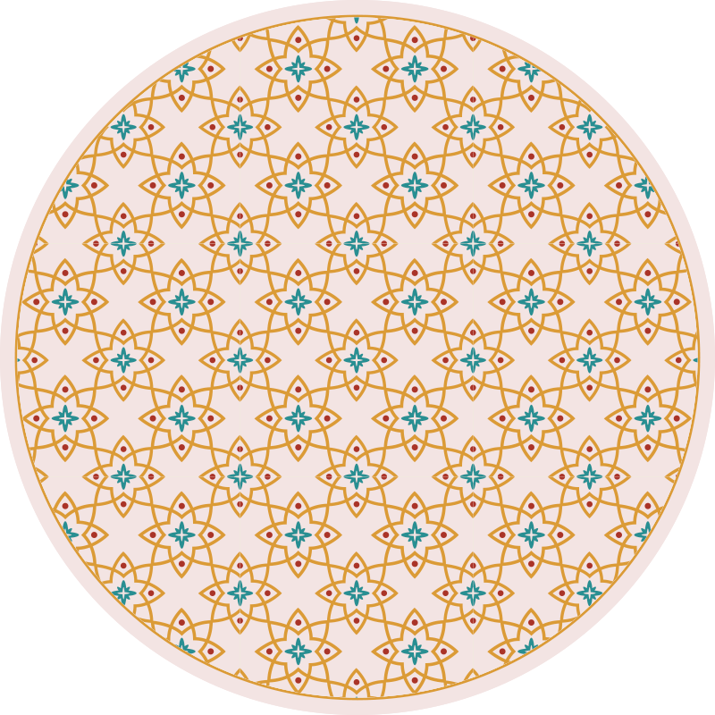 Levendige mozaïekopstelling vinyl vloerkleed keuken - TenStickers