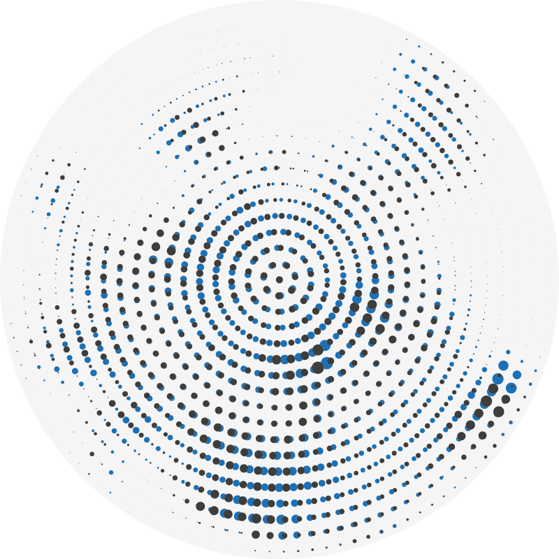 Rond vlekmotief vinyl tapijt geometrisch - TenStickers