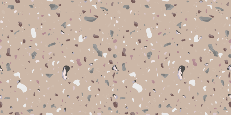 Hydraulische tegels vinyl tapijt Beige terrazzo - TenStickers