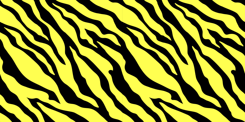 Gele zebraprint vinyl tapijt dierenprint - TenStickers