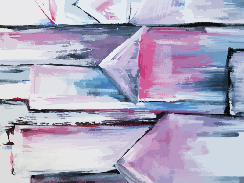 Abstracte kleurlagen vinyl tapijt andere textuur - TenStickers