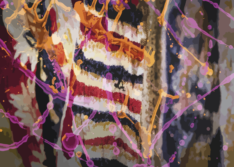 Vinyl tapijt met textuur abstract kleurstroming - TenStickers