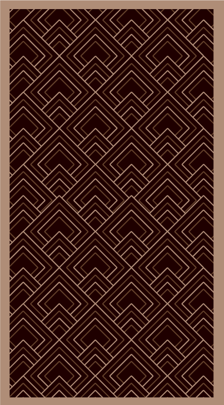 Zwarte compositie vinyl tapijt slaapkamer - TenStickers